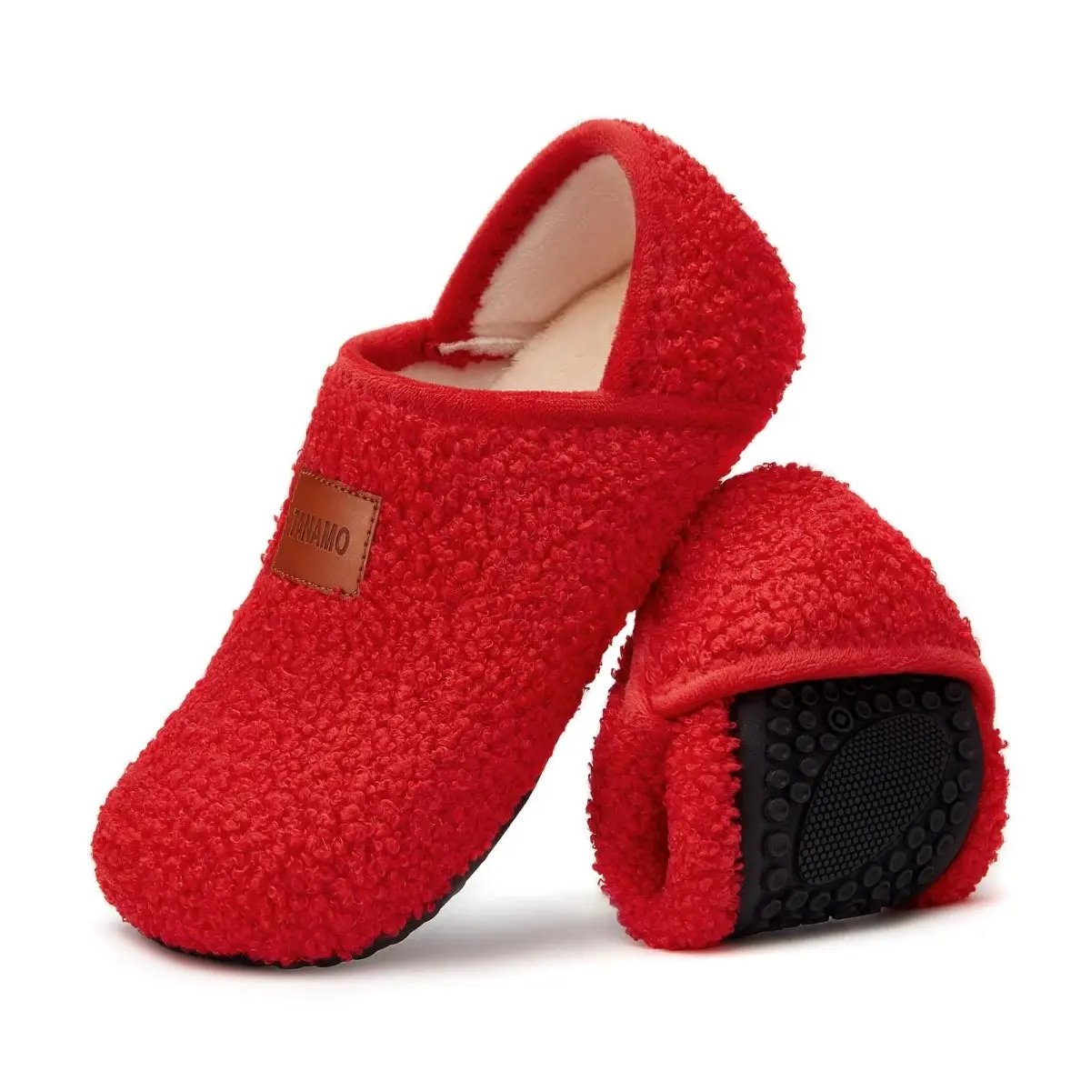 House Slippers for Women Men Indoor Barefoot Slippers Socks Furry Slip on House Shoes Cozy Comfy Slippers for Home Bedroom Travel Yoga - Love Salve